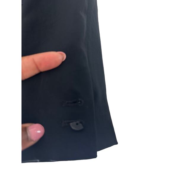 J.Crew 365 Black Preppy Academia Double Breasted Jacket Blazer Size 8 Tall - Picture 6 of 13